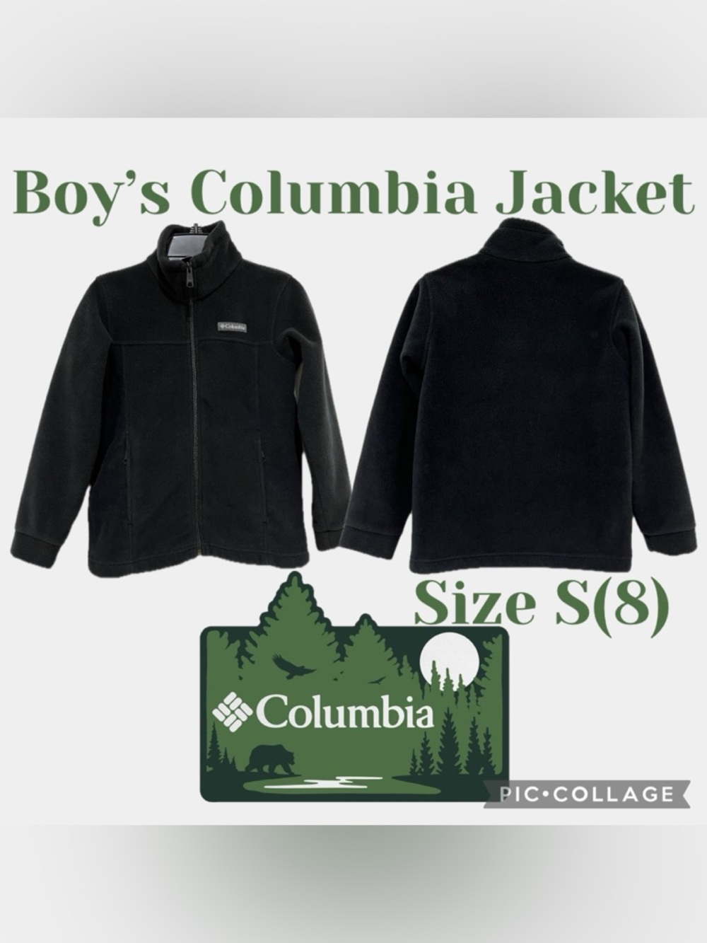 Boys Clothes Columbia Steens Mountain II Fleece Jacket Size S(8)